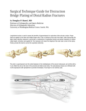 Surgical Technique guide for Distraction of a distal radius fracture with Bridge Plate